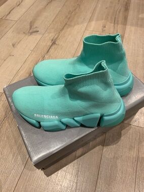 Balenciaga Sock Sneaker in Turquoise